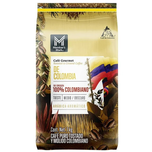 Café Tostado y Molido Member's Mark Colombiano 1 kg