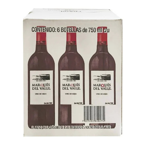 Vino Tinto Marqués del Valle 6 Pzas de 750 Ml