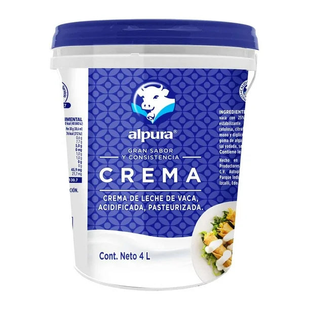 Crema Alpura Premium Acidificada 4 L