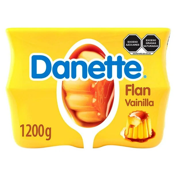 Flan Danone Danette Sabor Vainilla 12P