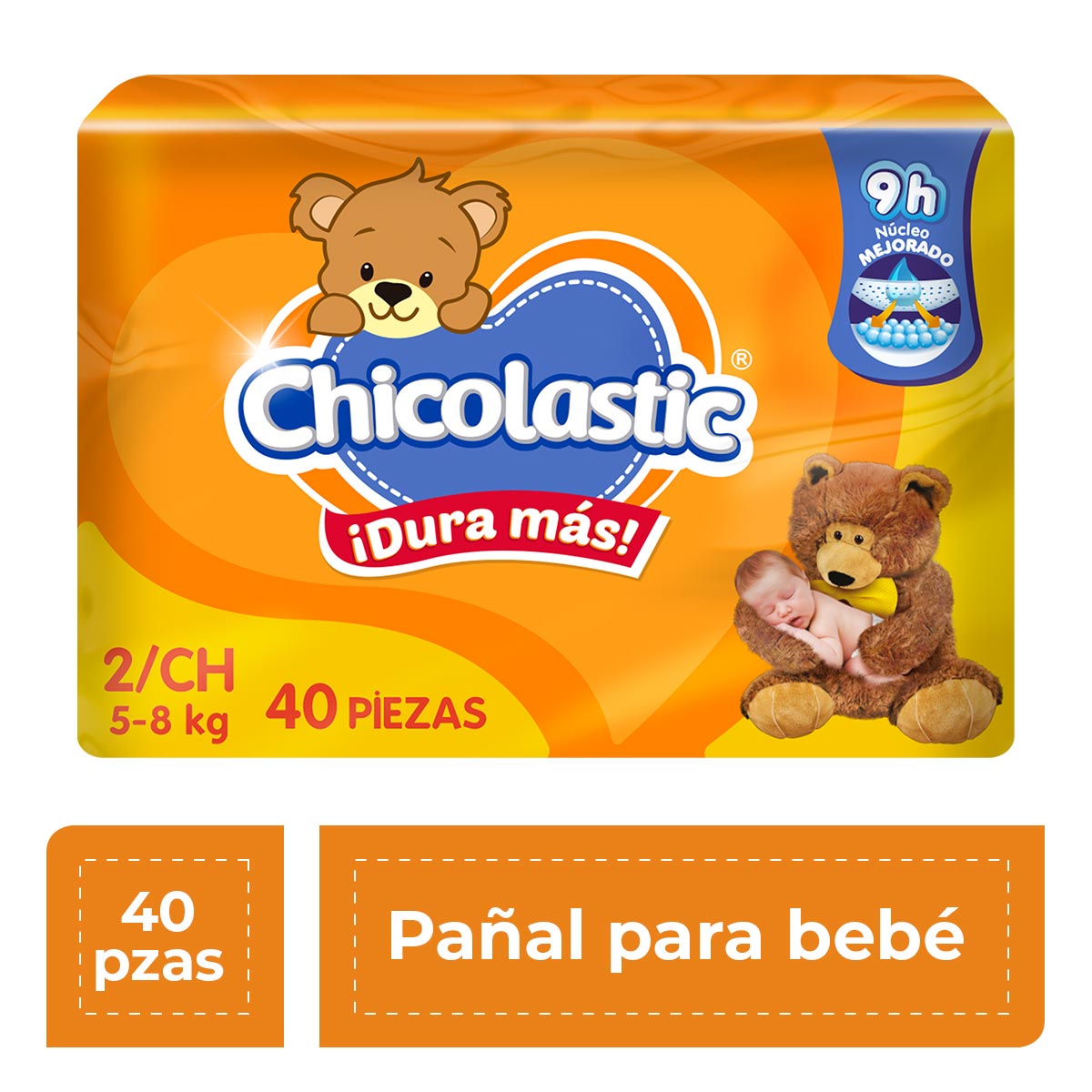 Media Caja Pañal Chicolastic Classico Chico 40P/2C