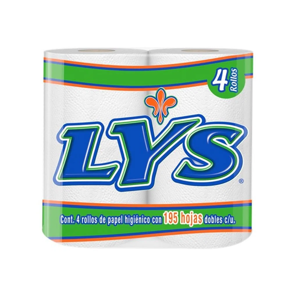 HIGIENICO LYS 4 ROLLOS/195 HOJAS