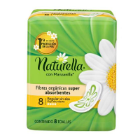 Caja toalla femenina naturella regular S/A 12 paquetes de 8 Pzs -