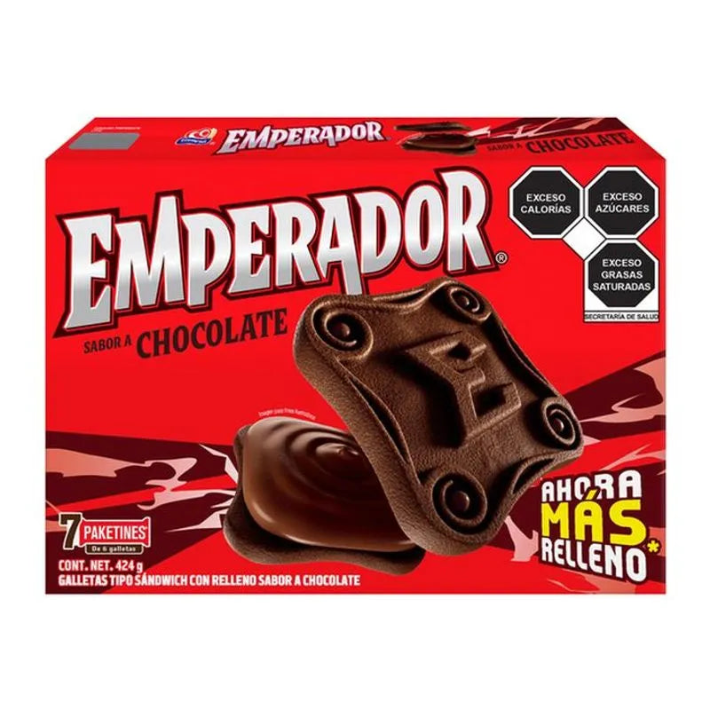 Caja Emperador Chocolate Gamesa 424G/12P