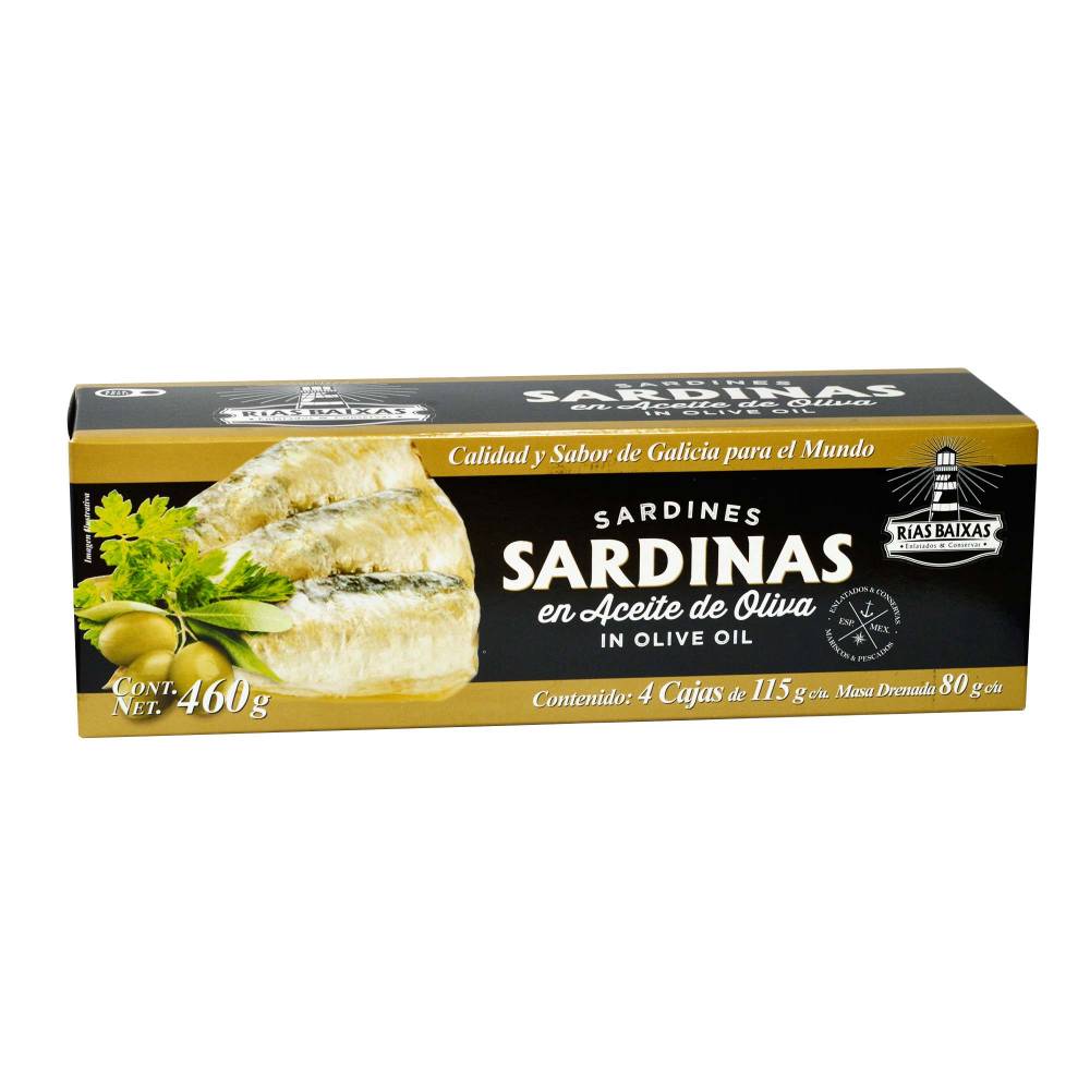 Sardinas Rías Baixas En Aceite de Oliva 460 Gr - K