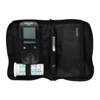 Medidor de Glucosa Accu-Chek Active con 25 Tiras Reactivas y 25 Lancetas - .