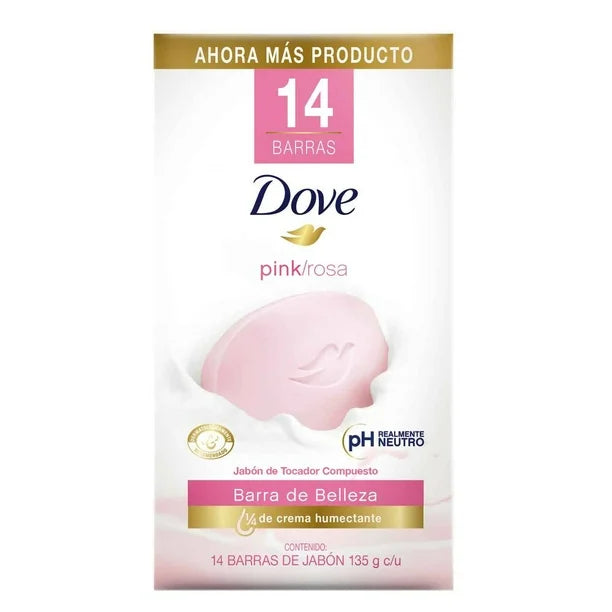 Jabón en Barra Dove Pink 14P/135G