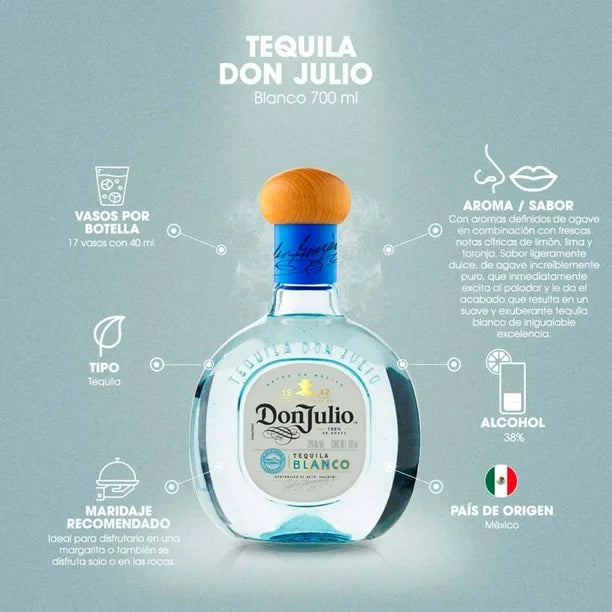 Tequila Don Julio Blanco 700 Ml