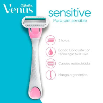 Maquina para Afeitar Venus Sensitive 12 pzas - .
