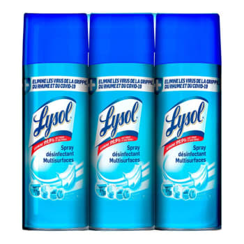 Desinfectante Antibacterial Lysol Aerosol 3 pzas de 346 gr c/u - SCG