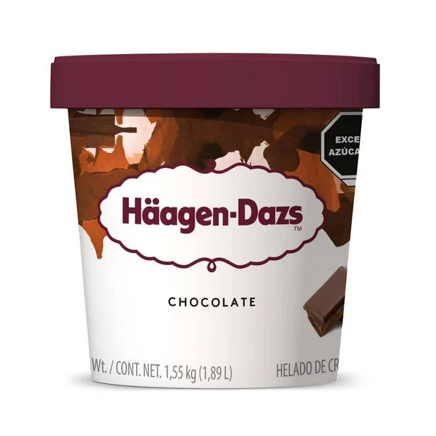 Helado de Crema Häagen-Dazs Sabor Chocolate 1.89L