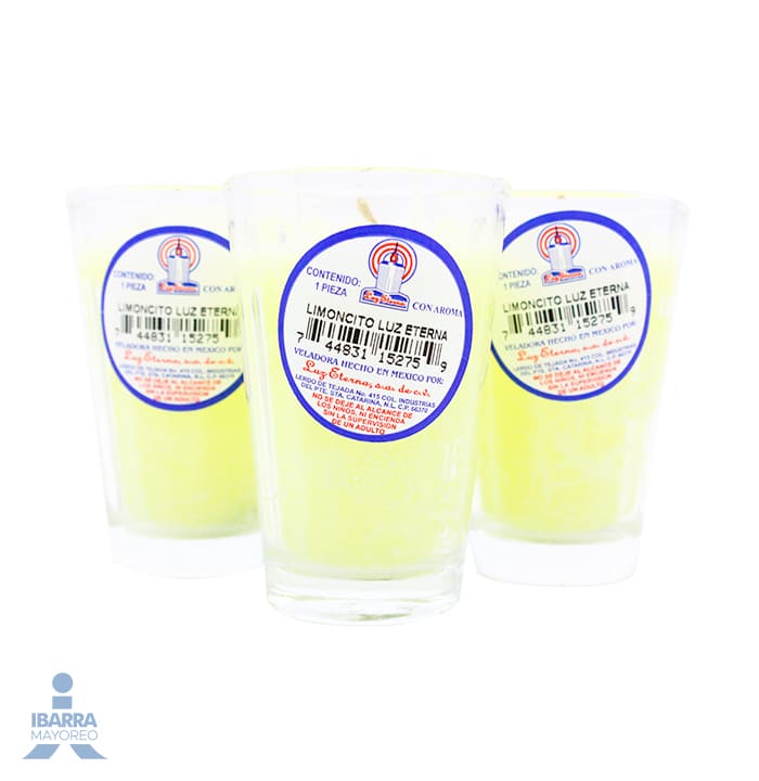 Caja Veladora Limonero Super Extra Luz Eterna 20P