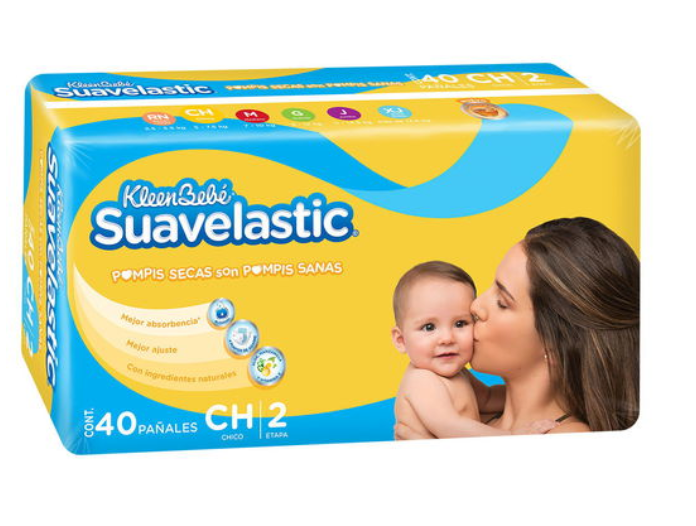 Medio Caja Pañal Suavelastic Max Chico 40P/2P - SCG