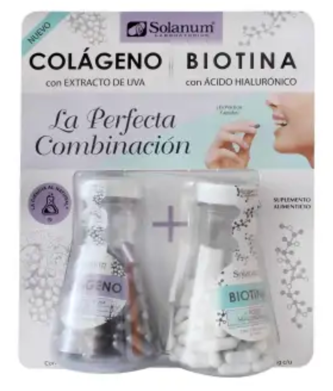 Colágeno y Biotina Solanum 2P/100C - .