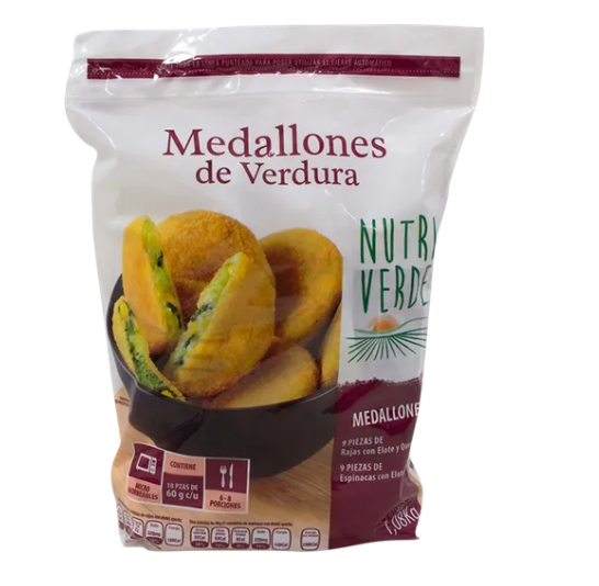 Comida Congelada Nutri Verde Medallones de Verdura 1.08K - .