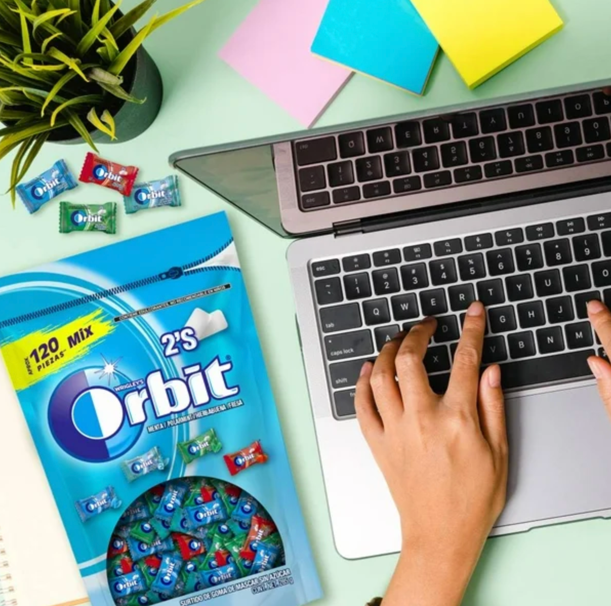 Goma de Mascar ORBIT Varios Sabores 120 pzas -.