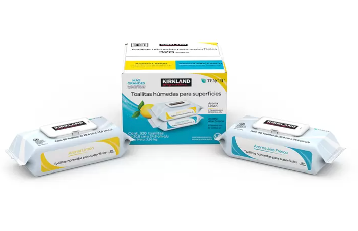 Kirkland Signature Toallitas para Superficies 4 paquetes de 80 Toallitas - .