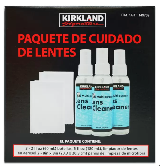 Kirkland Signature Paquete de Cuidado de Lentes - KOZ