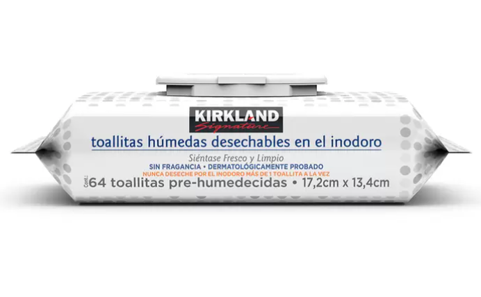 Kirkland Signature toallitas húmedas desechables en el inodoro caja con 640 toallitas - KOZ