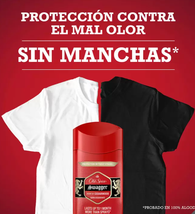 Old Spice Swagger Desodorante en Barra 4 pzas de 85 grs - .