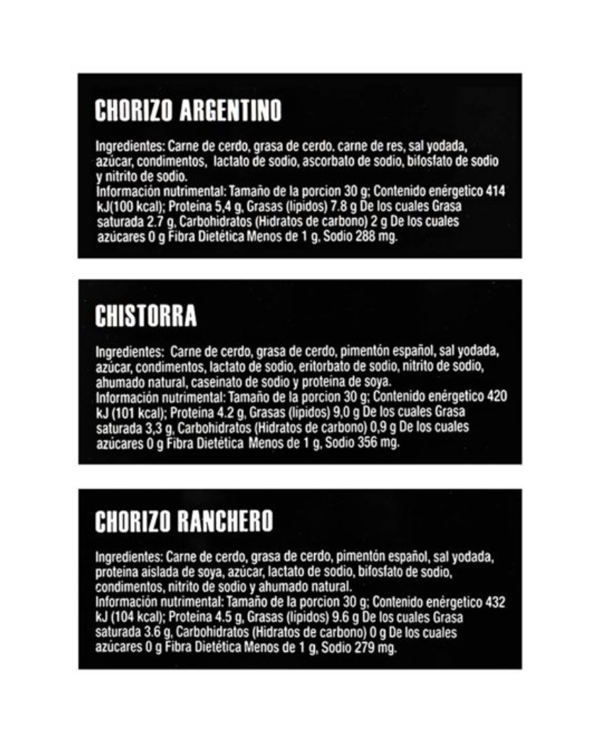 Paquete Parrillero Obertal 900 g - .