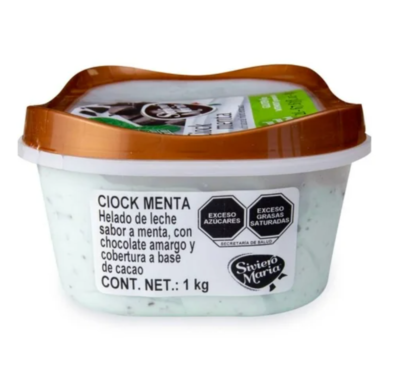 Helado de Crema Siviero Maria Chocomenta 2 L - .