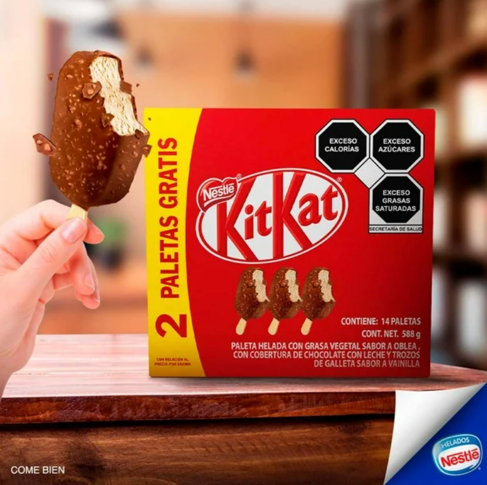 Mini Paletas KitKat Nestle 14 pzas - .