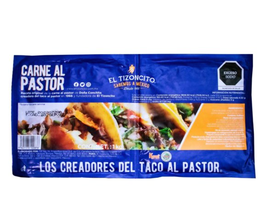 Carne al Pastor El tizoncito 1 Kg - .
