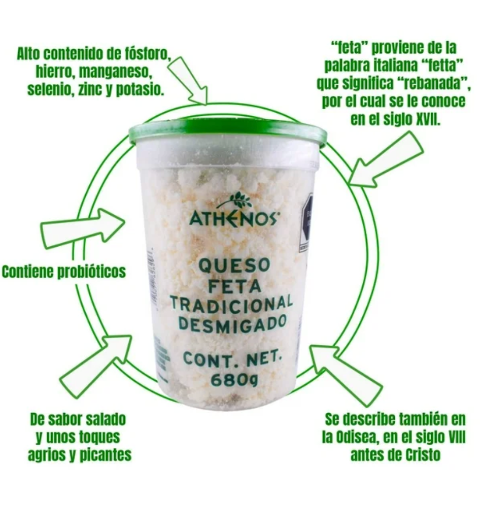 Queso Feta Athenos 680 g - .