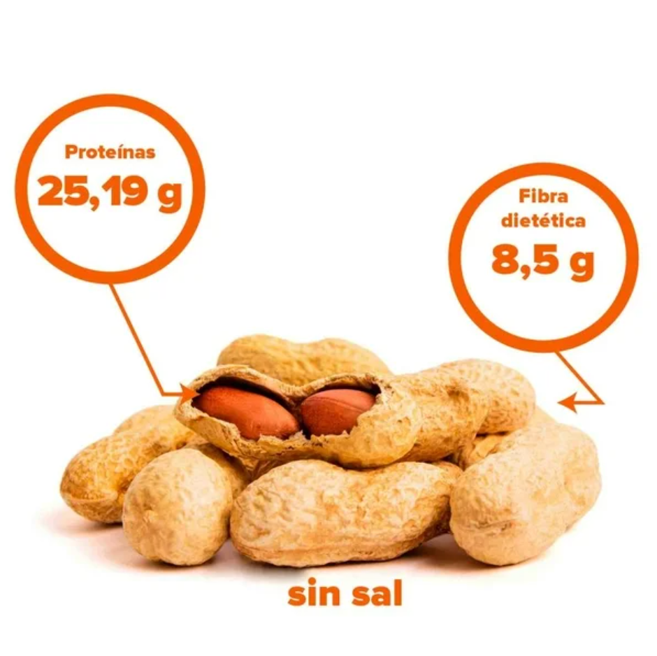 Cacahuate Tostado Hampton Farms con Cáscara sin Sal - .