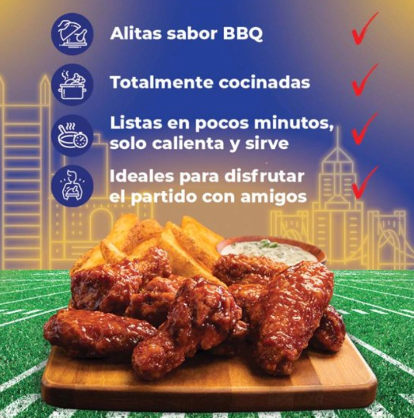 Alitas BBQ Pilgrim's 1.4 Kg - .
