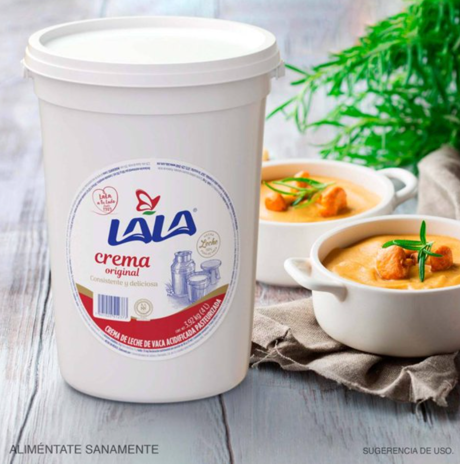 Crema Lala Entera 4 l - .