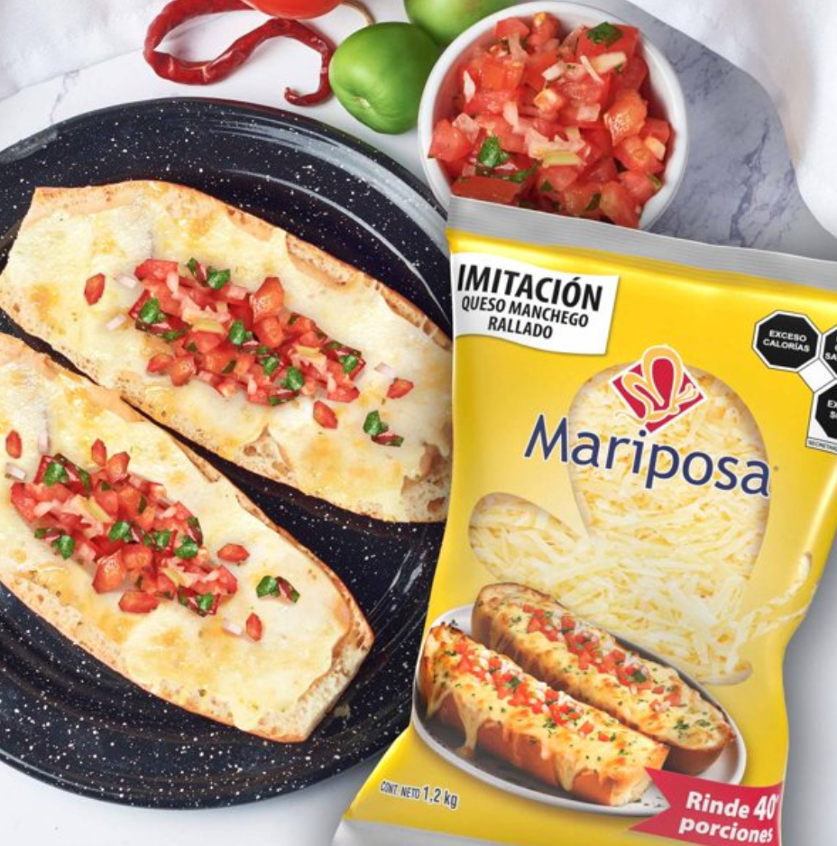 Imitación de Queso Manchego Mariposa Rallado 1.2 kg - .