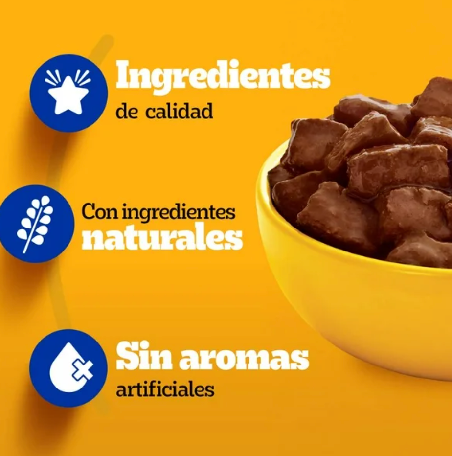 Alimento Húmedo para Perro Pedigree Sabor Res 24 pzas de 150 g c/u - .
