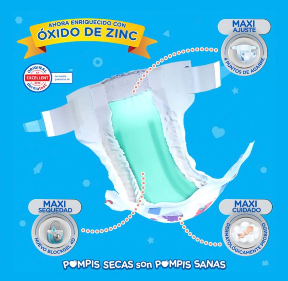 Pañales KLEENBEBE Suavelastic Extra Jumbo 75 piezas - .