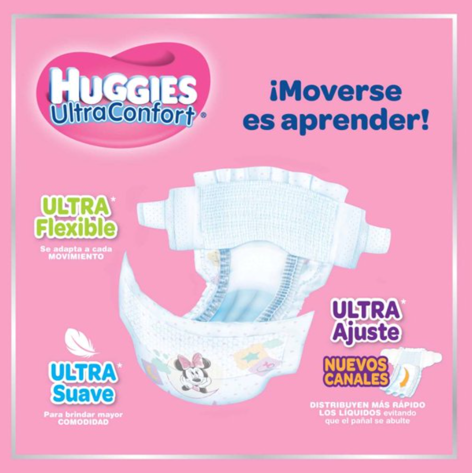 Pañales Huggies Ultra Confort Etapa 6 Niña 75 pzas - .