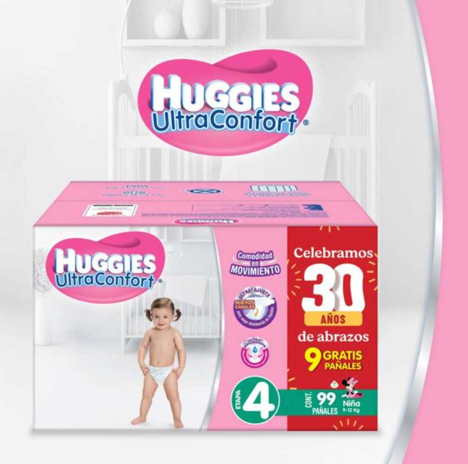 Pañales Huggies Ultra Confort Etapa 6 Niña 75 pzas - .