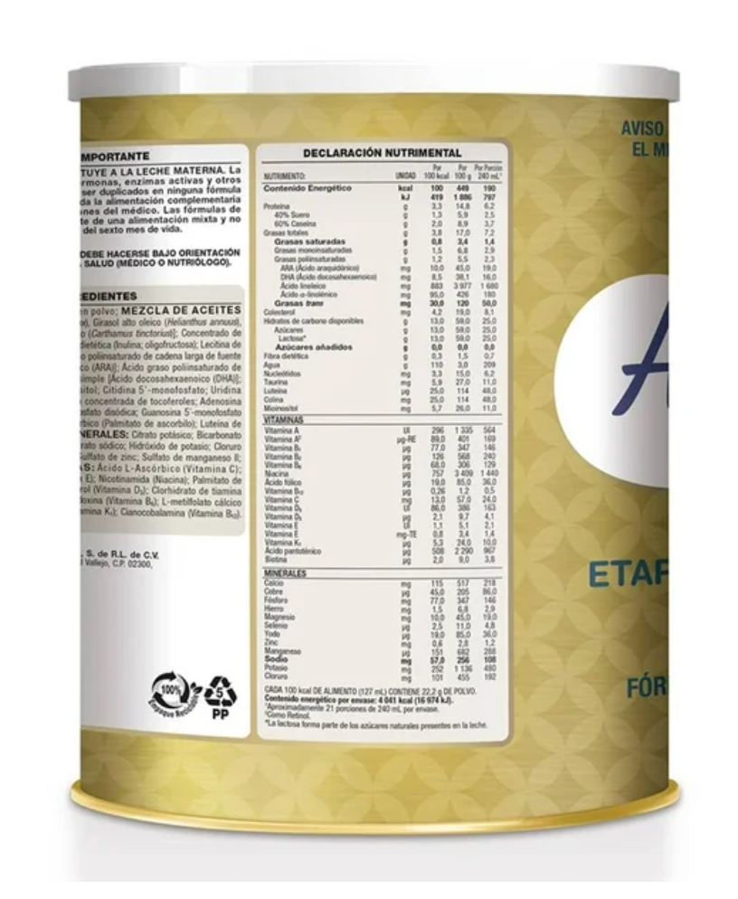 Fórmula Infantil de Continuación Alula Gold Promil 2 pzas de 900 gr c/u (5.0) 5 estrellas de 1 reseña - .