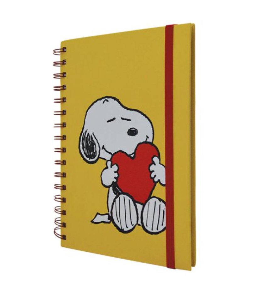 Libreta con Espiral Danpex Raya Peanuts con 140 Páginas SNO751W-5 - .