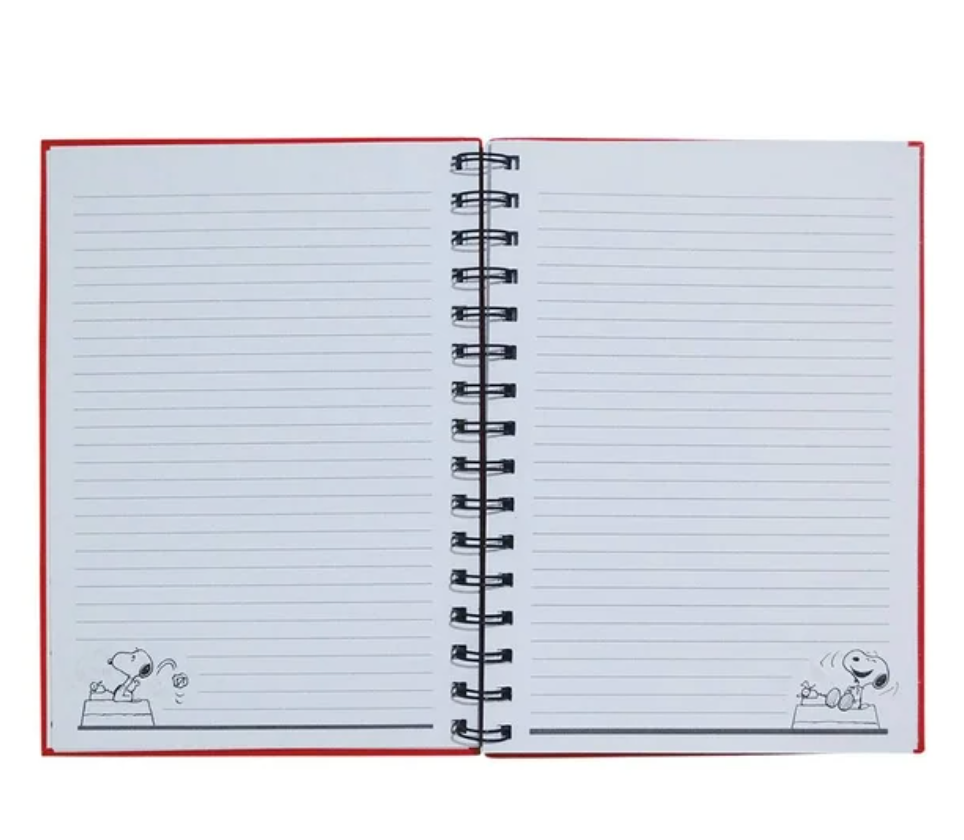Libreta con Espiral Danpex Raya Peanuts con 140 Páginas SNO751W-6 - .