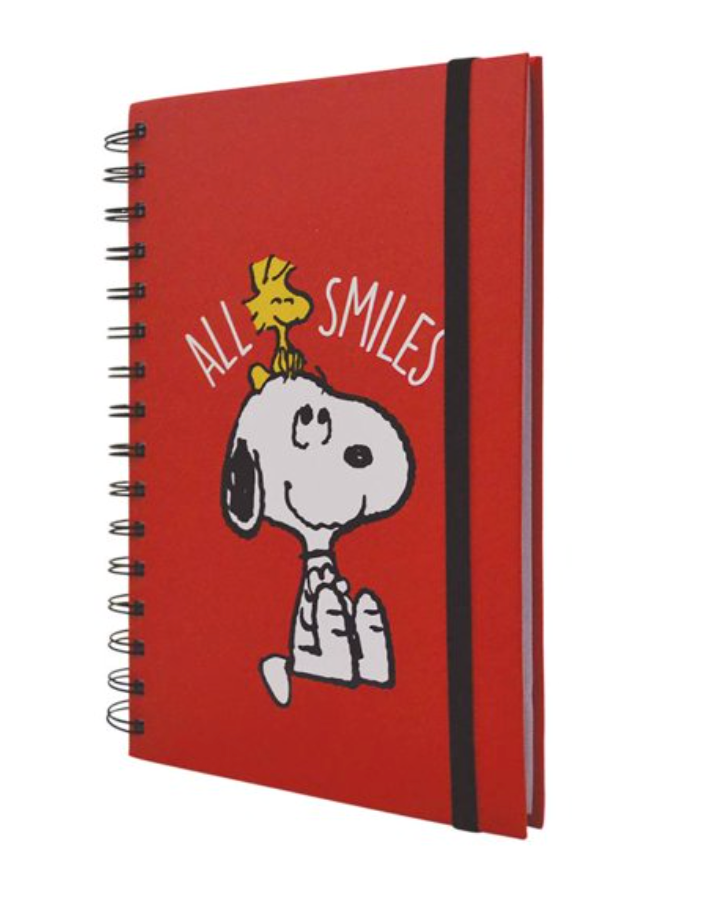 Libreta con Espiral Danpex Raya Peanuts con 140 Páginas SNO751W-6 - .