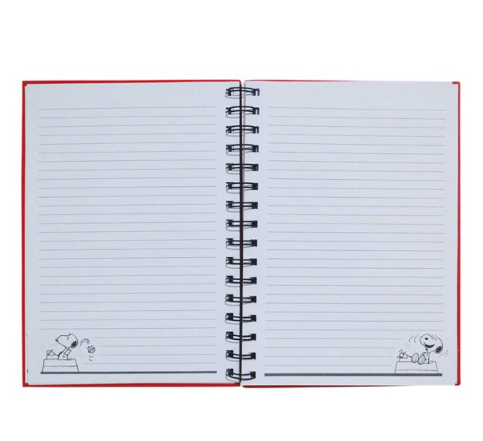 Libreta con Espiral Danpex Raya Peanuts con 140 Páginas SNO751W-4 - .