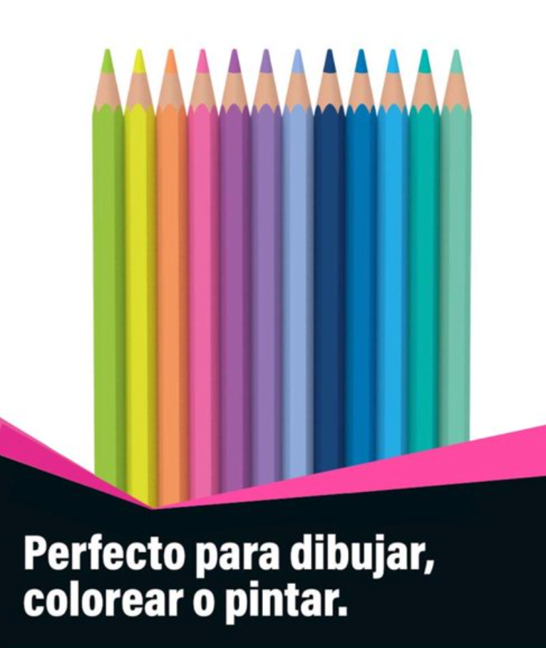 Set de Lápices de Colores Bic Kids 2 Packs de 12 + 2 pzas - .