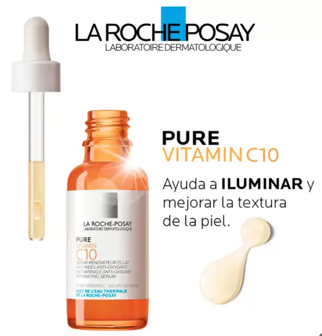 La Roche-Posay Pure Vitamin C10 Serum Anti-Oxidante 30ml - KOZ
