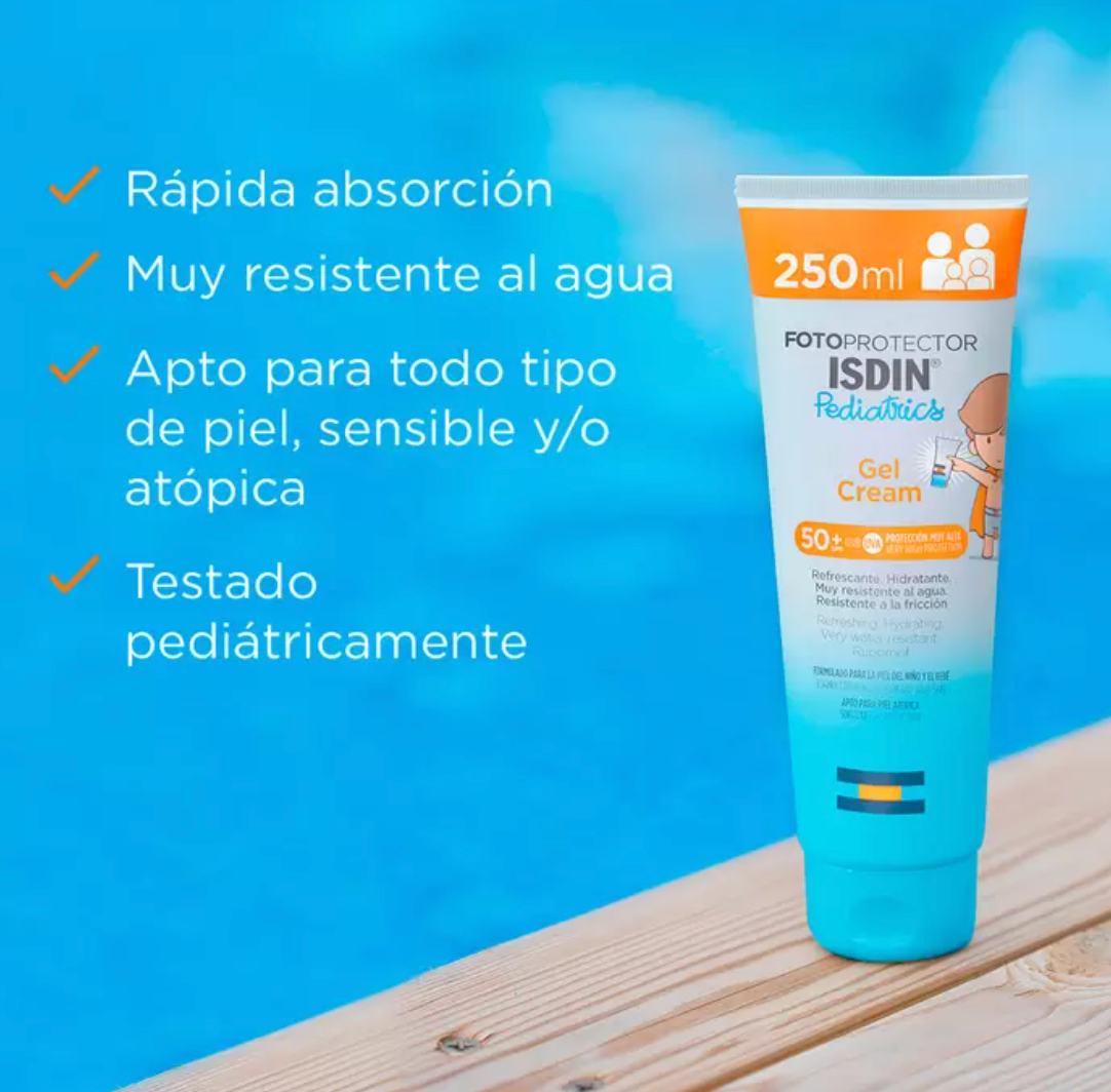 Isdin FotoprotectorFPS50 + Gel Crema Pediátrico 250 ml - .