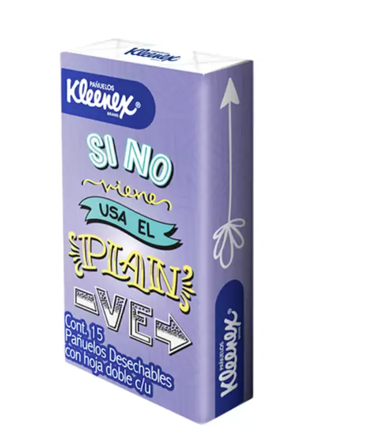 Kleenex Pañuelo Facial 24 pzas con 15 pañuelos - KOZ