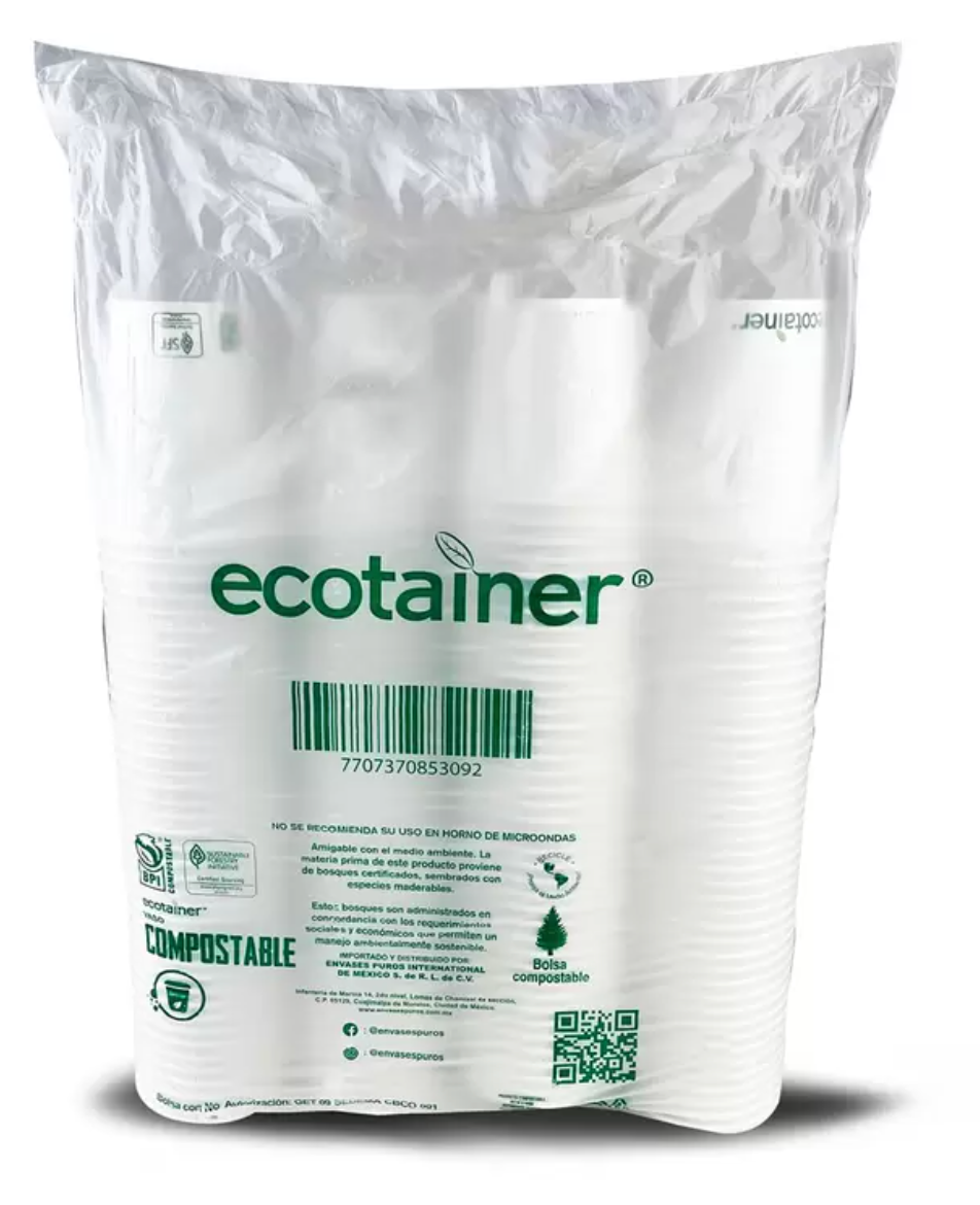 Ecotainer Vasos 160 pzas de 355 ml - .