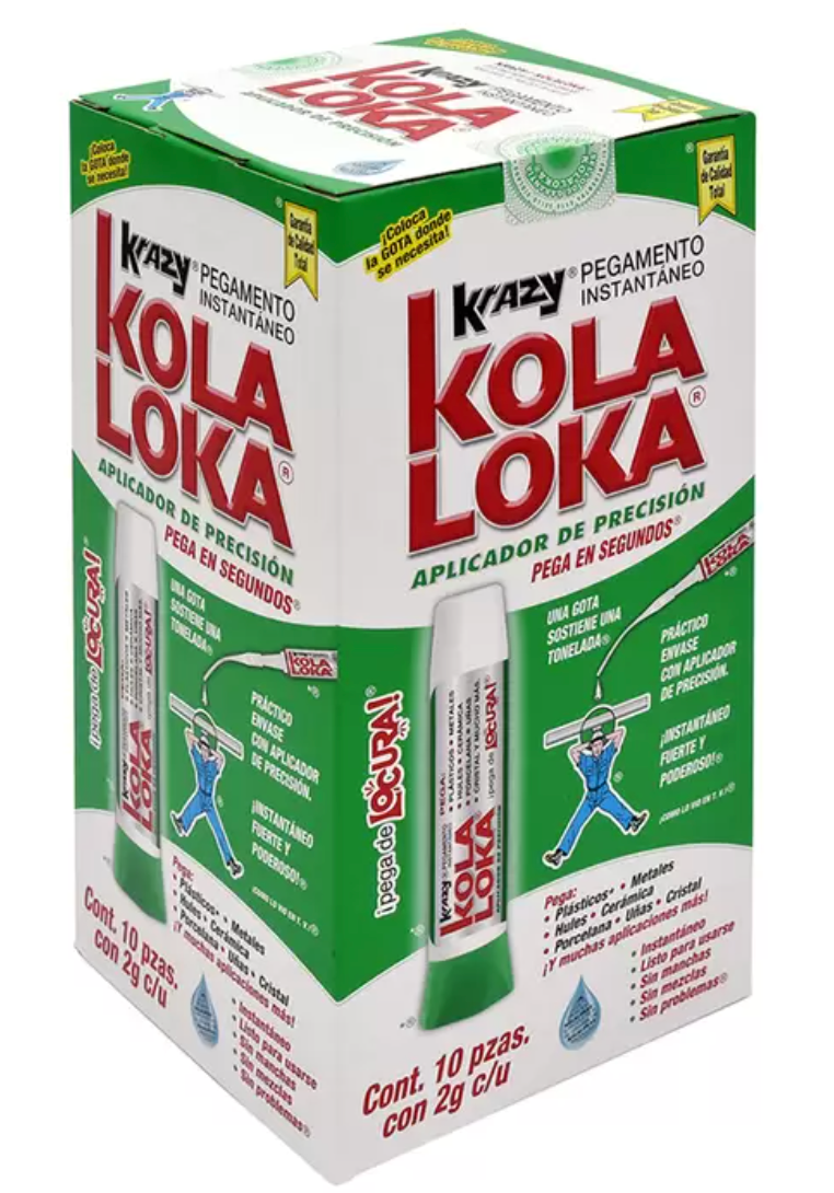 Krazy Kola Loka Pegamento Líquido 10 Piezas - .