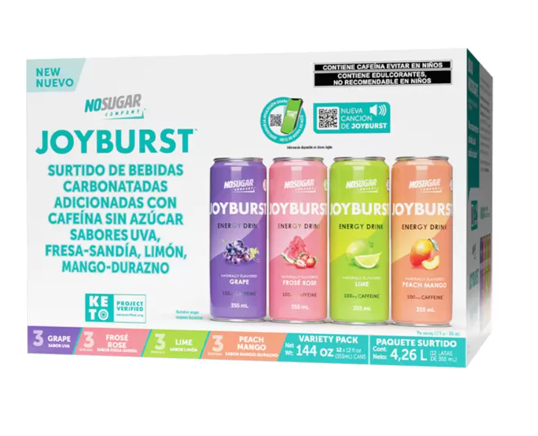 Joyburst Bebida Energética 12 latas de 355 ml - .