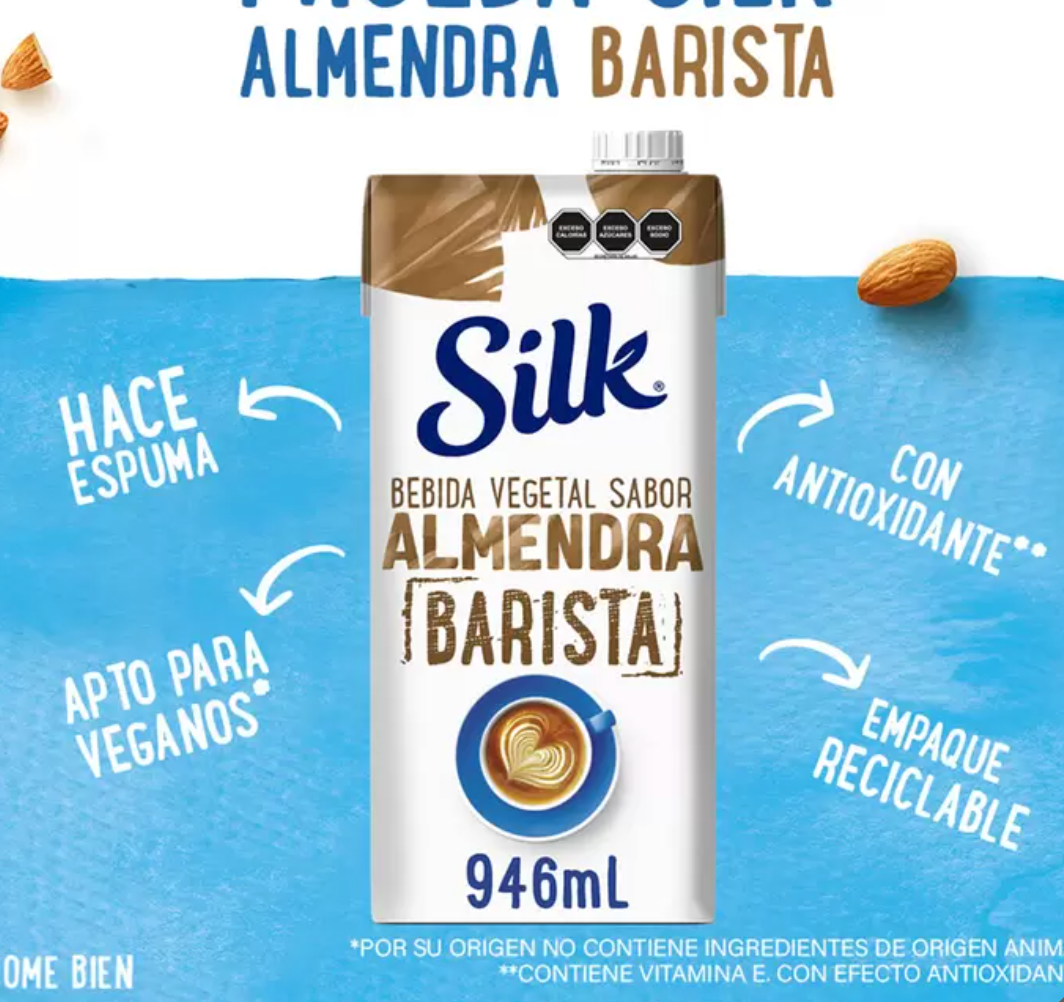 Silk Barista Bebida de Almendra 6 piezas de 946 ml - KOZ